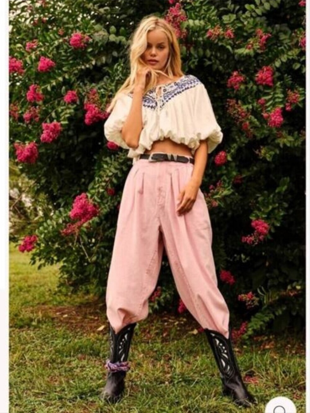 Free People Lotta Love‎ Linen Trousers Womens Pink Pants Size 2